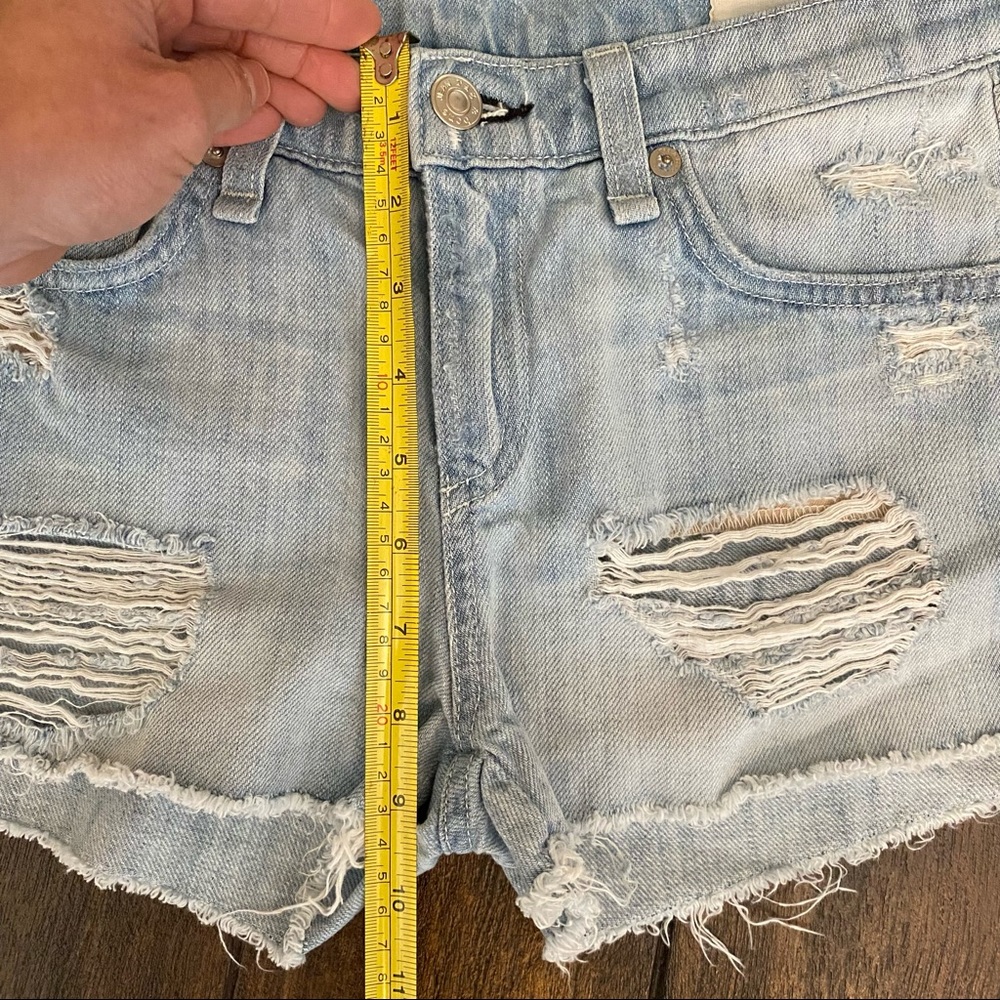 Rag & Bone Distressed Denim Shorts - Picture 7 of 7